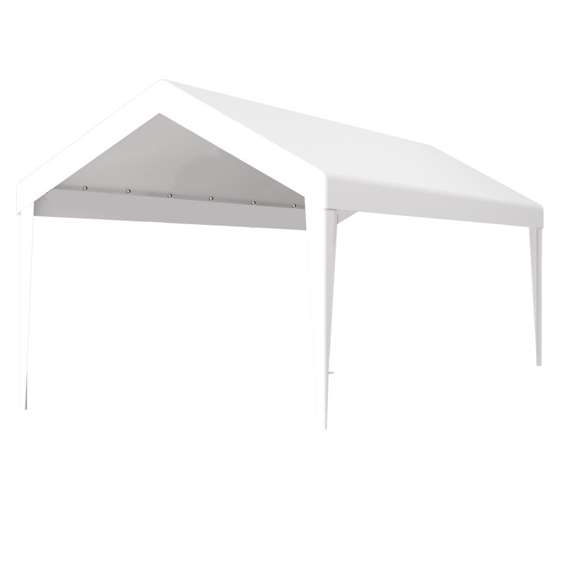 Toile de remplacement pour abri de garage 12 x 20 pi - Housse de protection pour abri de garage imperméable à 76 boucles élastiques