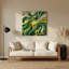 «Biomorphic Abstraction 58», art mural en métal vert-1846375087