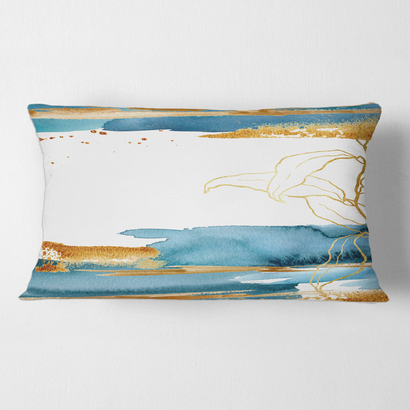 Housse et insert de coussin rectangulaire Laminaria Branch and Leaves
