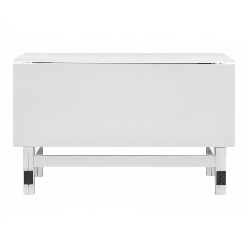Table de salle à manger extensible Farmhouse, Blanc