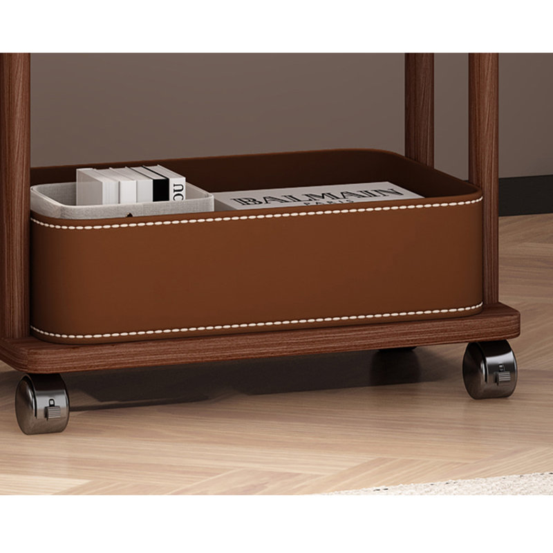 Portemanteau innovant avec panier de rangement, Marron foncé