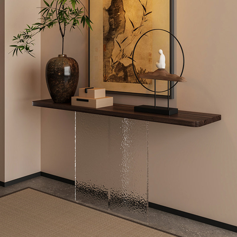 Console moderne simple et rectangulaire, H 29,5 po x l 63 po x P 11,8 po