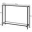 Karmakar 100cm Glass Top Console Table-1089053386