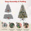 Arbre de Noël enneigé de qualité supérieure