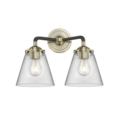 Éclairage pour meuble-lavabo 2 lumières cône Mariel