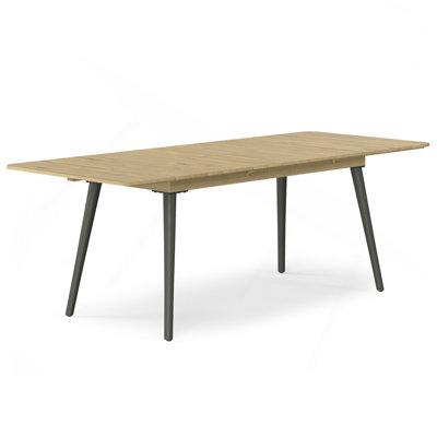 Beachside - Table de salle à manger extensible pour l'extérieur - Teck clair