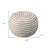 20" Cotton Blend Round Striped Pouf Ottoman-129586849