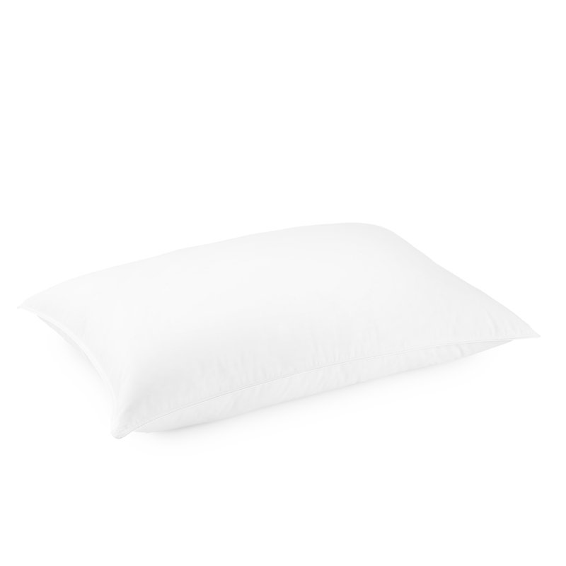 Downlite  Chamber Goose Down & Feather Medium Soft Pillow - White Goose Down Blend, Used in Fine Hotels, Queen