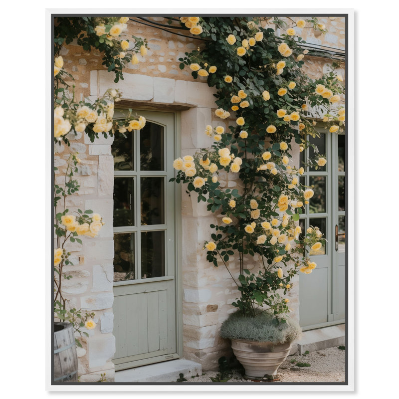 Honeyed Briar Wall Print by Oliver Gal, 21"H x 25"W, White Floater Frame
