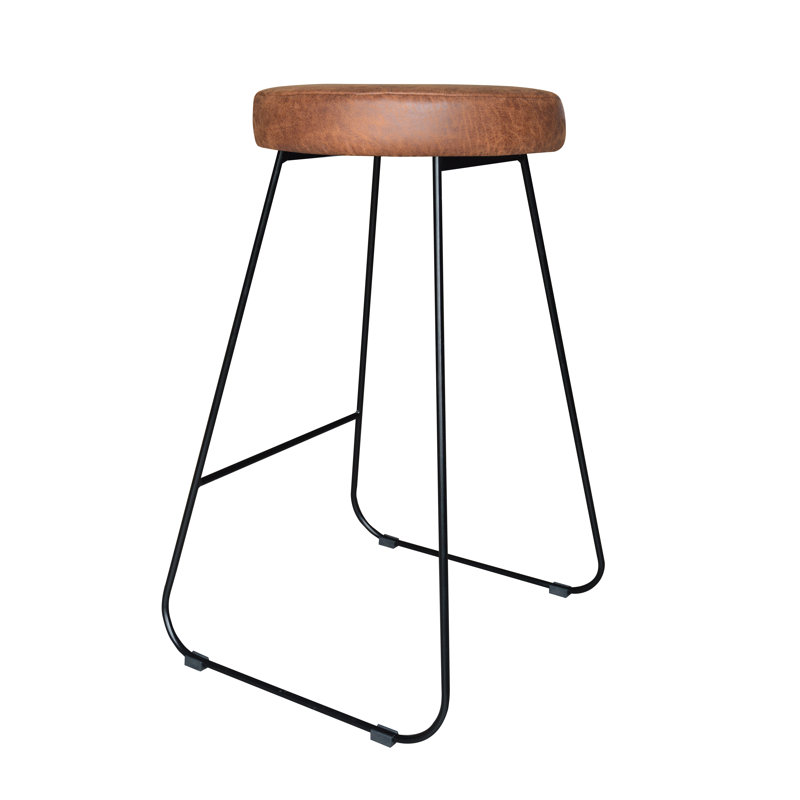 Djogo Upholstered Counter Stool with Metal Frame, Foxy