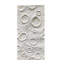 Moon Crater PU Wall Panel White Textured Finish Size:1200 x 600 mm
