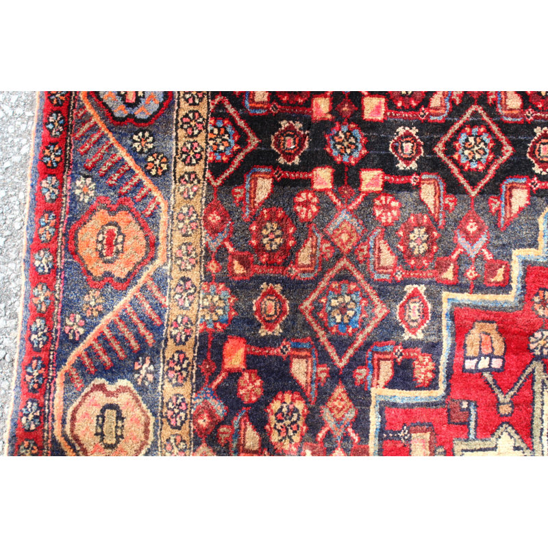 Tapis oriental rouge 4 po 4 po x 6 po 5 po