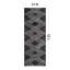 Tapis à poils longs à motif géométrique abstrait gris anthracite foncé - velours moyen, durable et élégant-1278771415