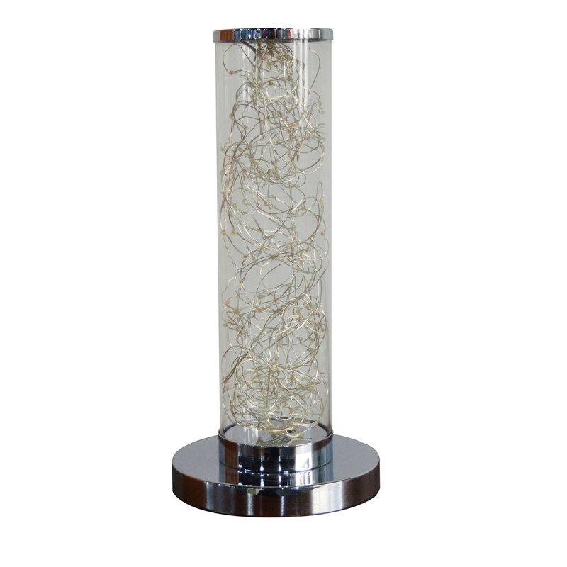 13-Inch Exposed Rope Led Minari Clear Column Floor Lamp