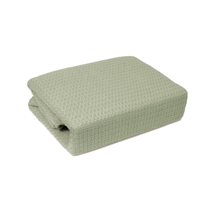 Couverture en coton , Double/Grand, Sauge