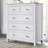 White Solid Wood 5 Pieces Bedroom Sets(Bed+Nightstand*2+Chest+Dresser)-1342585094