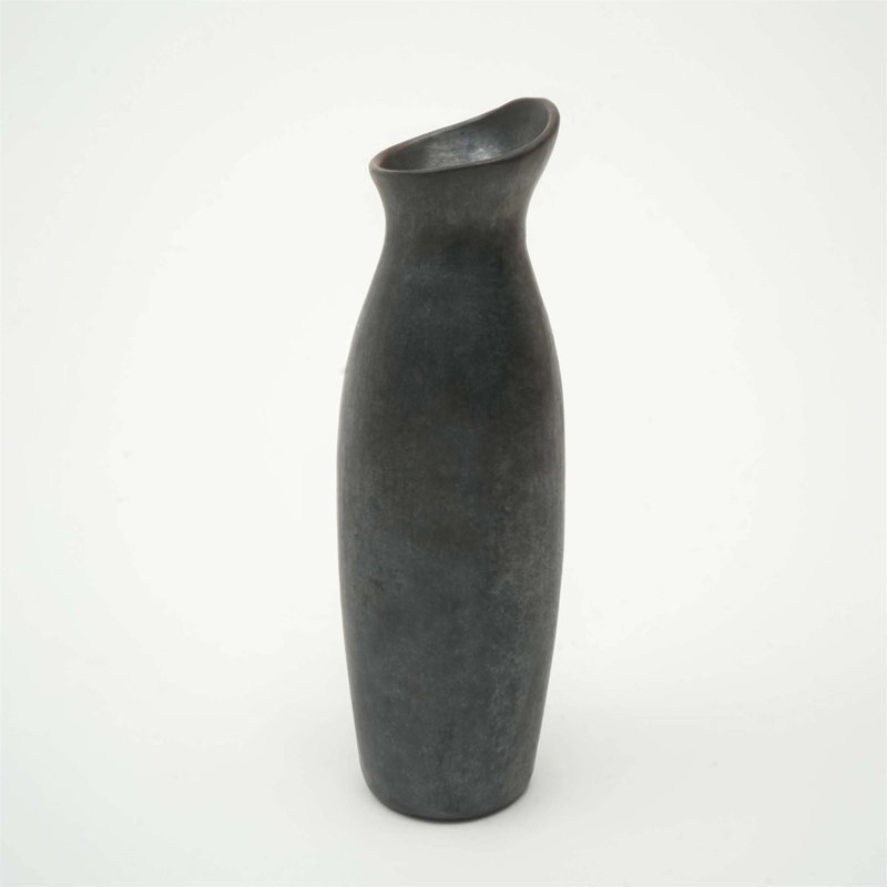 Vase noir Longpi Pottery