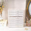 Boîte à bijoux transparente en acrylique pour boucles d'oreilles, avec 8 tiroirs, blanc chaud-1894064295-1894064319
