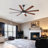 Oversized 72'' - 8 Blades Modern Smart Black Ceiling Fan with Dimmable LED Light and Remote Control-1292766877-1292767075-1292767074