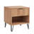 Dumbo 20" Fluted Nightstand In Golden Brown (1-Drawer)-1086365378