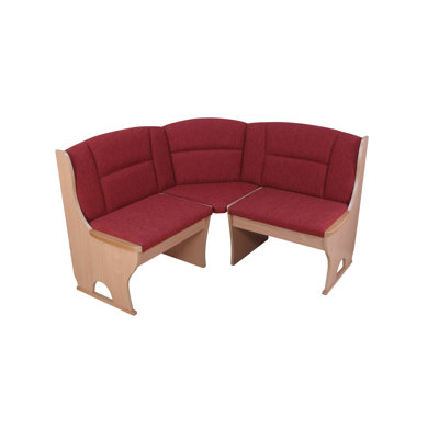 Gepolsterte Sitzbank Heather aus Holz mit Stauraum