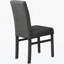 Chaise d'appoint rembourrée en lin transitionnelle pour la cuisine et la salle à manger (ensemble de 2)-129201155