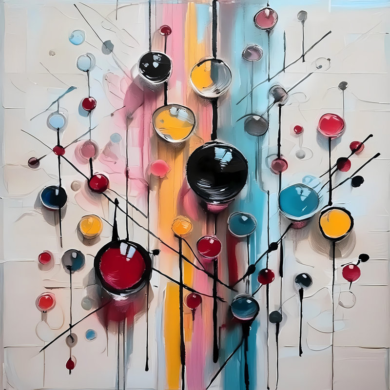 Quantum Alignment, 36" H x 36" W