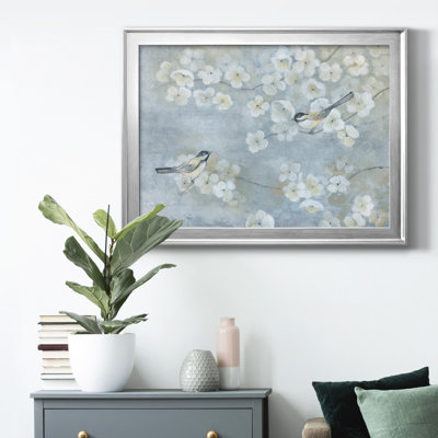 Toile encadrée de qualité supérieure Springtime Chatter - prête à être accrochée