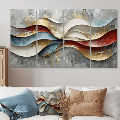 Prismatic Collision of Optcal Art II - Collision - Art mural moderne pour le salon