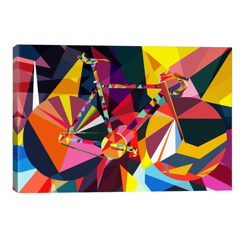 Polygon Fixie - Wrapped Canvas Print, 66.04 cm H x 45.72 cm W x 1.91 cm D