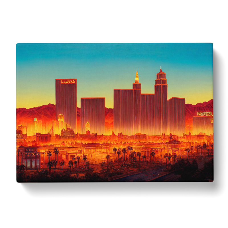 Las Vegas Skyline Vol.2 - Wrapped Canvas, 50cm H x 76cm W x 3cm D