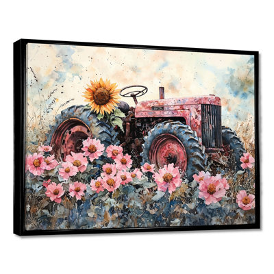 Dorcer Sunflowers by The Old Tractor I - ferme, art mural