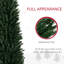 Arbre de Noël artificiel haute 8 pi HOMcom avec 668 branches, 250 lumières DEL colorées, base en acier, vert-680565049-680565051