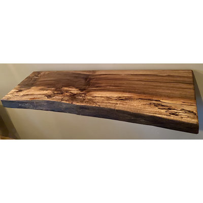 Maple Floating Shelf with Live Edge