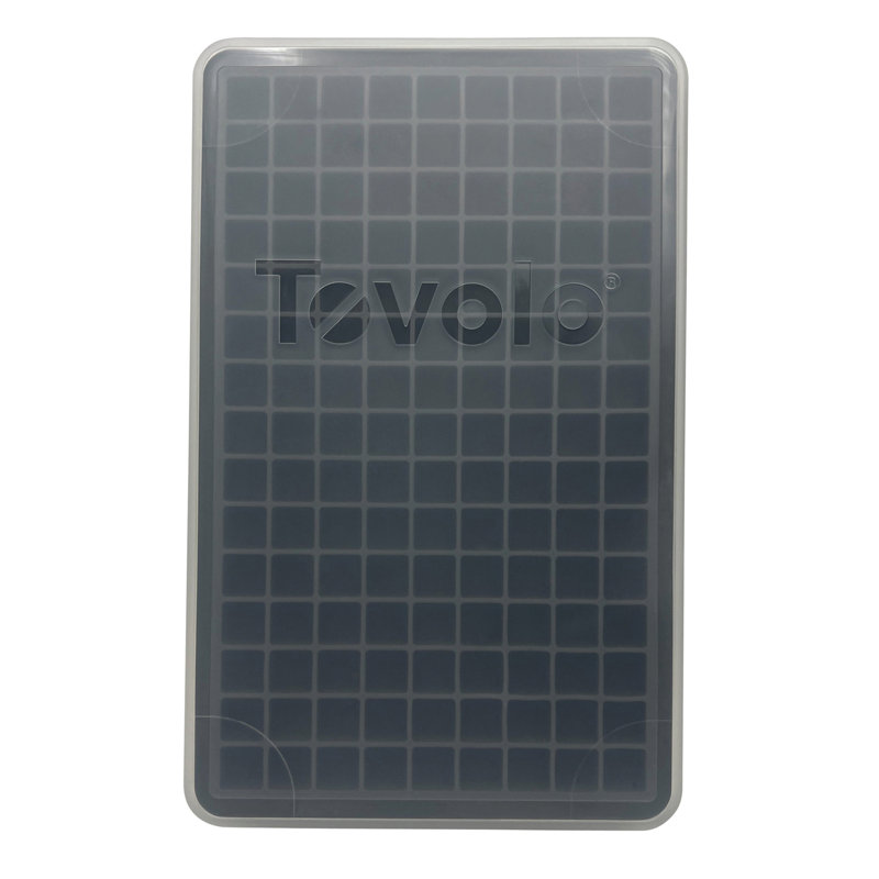Mini Ice Cube Tray with Lid, Charcoal