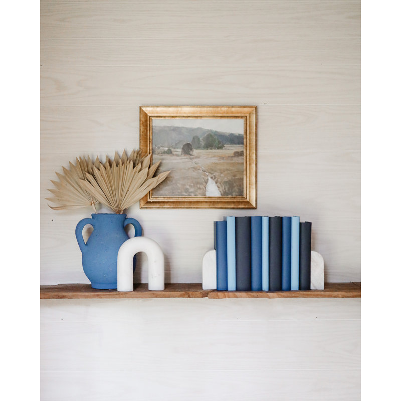 Decorative Books - Denim Paper Wrapped Book Bundle - 1 Foot of Blue Books
