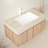 Valenza Modern Bathroom Vanity with Travertine-Pattern Sintered Stone Countertop and Ceramic Basin-118216206