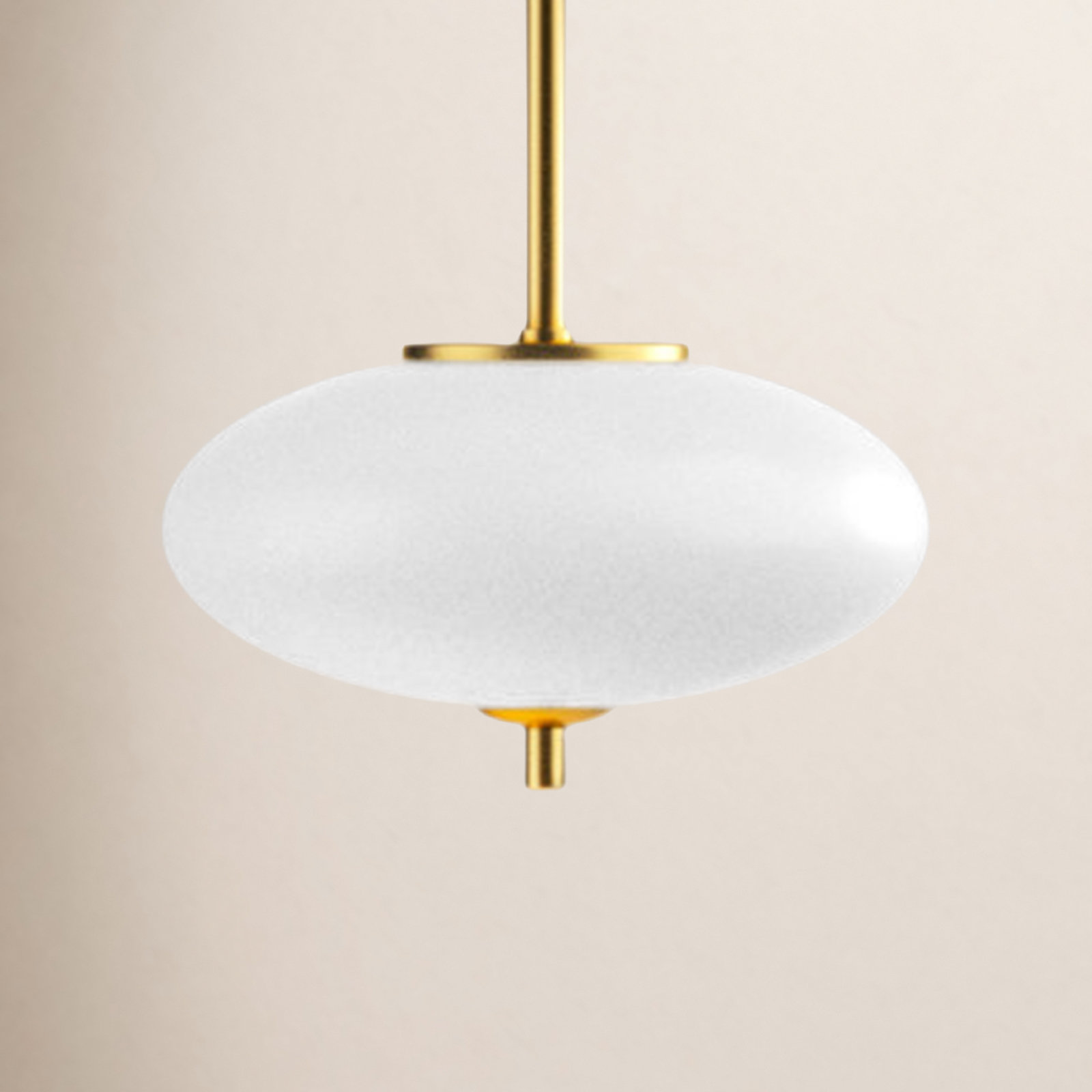 Parlait Dimmable Wrought Iron Single Light Pendant, Gold