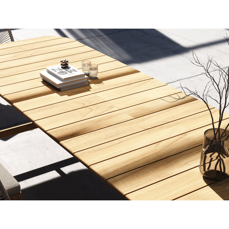 Amadora 96" Extendable Dining Table, 30" H x 96" W x 42.9" D