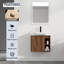 Meuble-lavabo mural avec lavabo en céramique