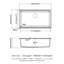 30 po x 19 po, blanc, composite, évier de cuisine, poste de travail, surface dure et lisse, protège les mains, support de séchage, pinces d'installation