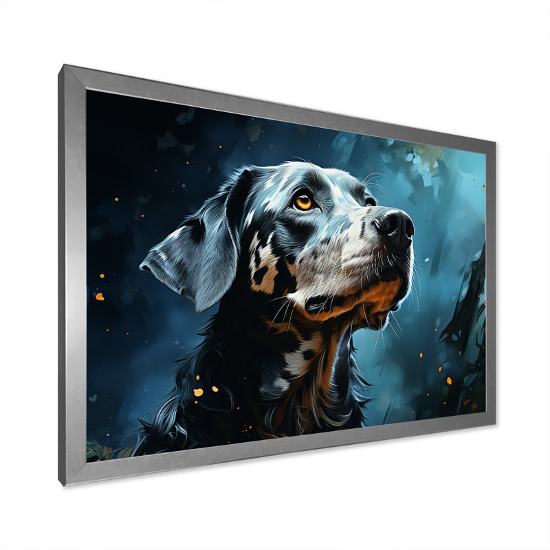 Dalmatian Dream II - impression, H 30 po x l 40 po x P 1,5 po, Cadre de coin argenté fermé