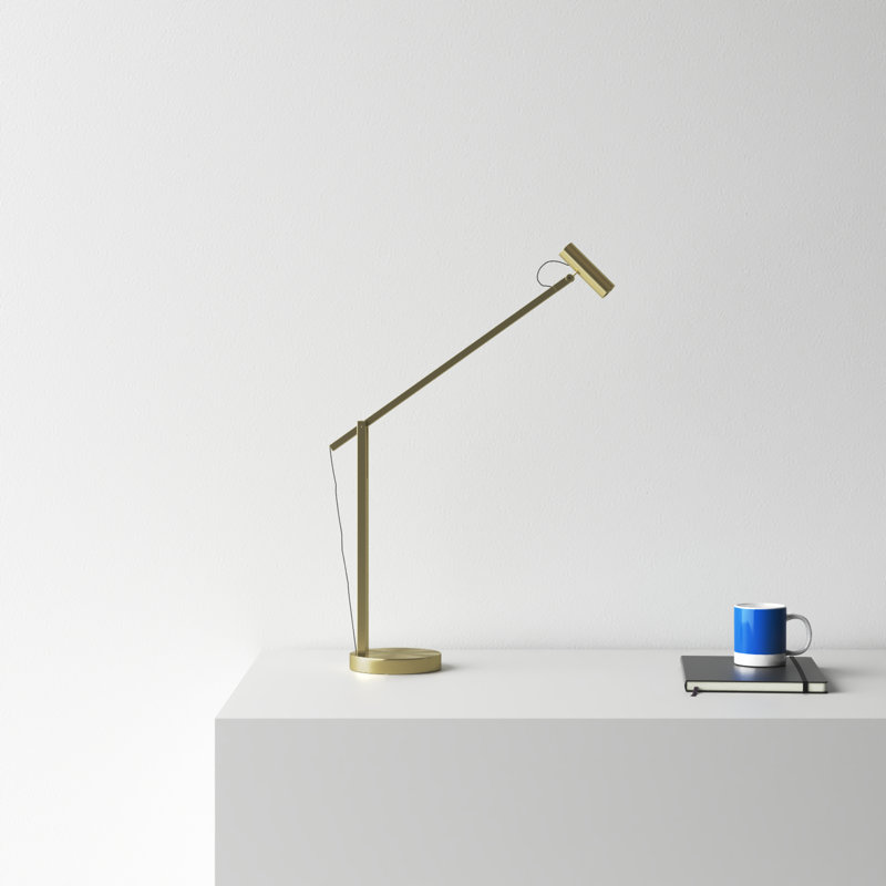 Dalila Adjustable Desk Lamp, Brushed Gold