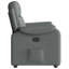 Fauteuil inclinable Vidaxl en tissu gris foncé (100% polyester), métal, contreplaqué-116118542