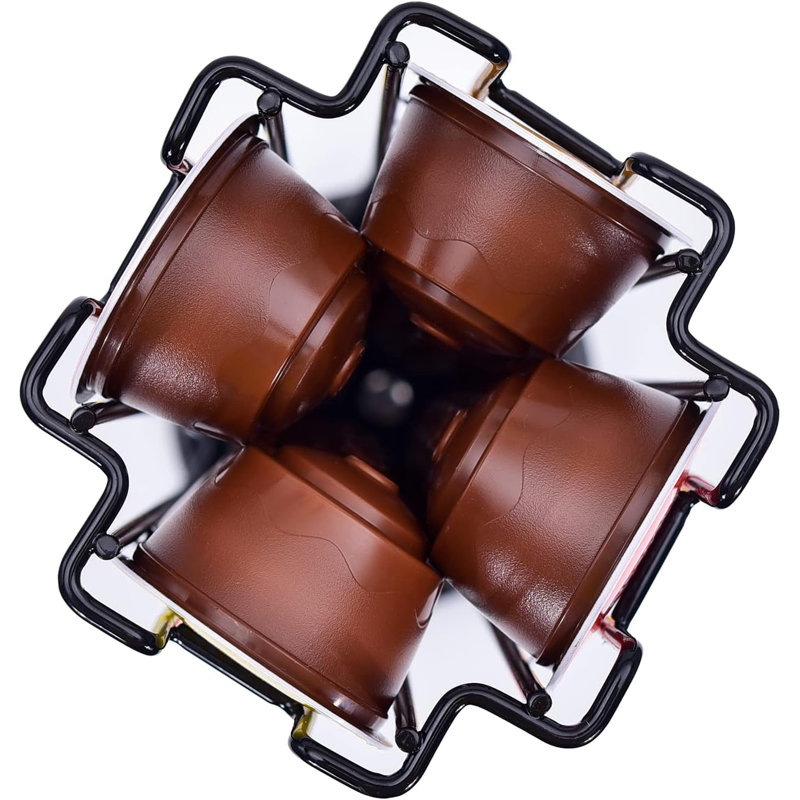 Support à dosettes de café, organisateur de rangement pour dosettes de café compatible avec Nespresso Original Line, Argent