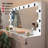Boahaus Verona Large Vanity Desk with Framed Bulb Mirror – Custom Space Makeup Vanity Designed as a Structured Dressing Station with Integrated Power