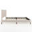 Martha Stewart Britta Upholstered Platform Bed With Piped Detail Headboard-97967476-97967477