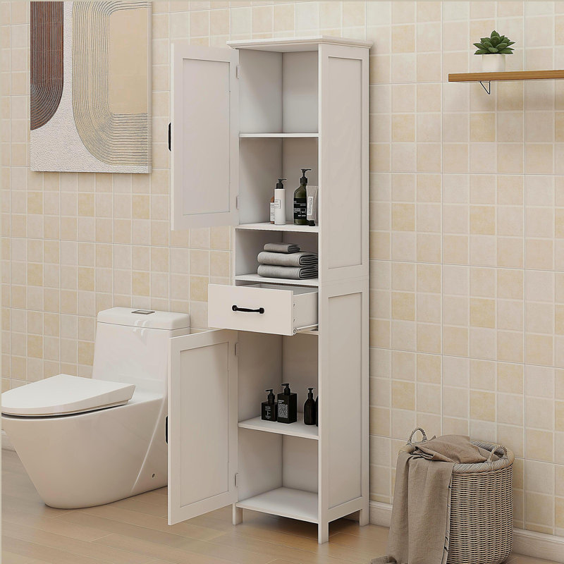 Armoire de rangement double pour salle de bain