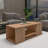 Modern Coffee Table Set (3 Pieces), Atlantic Pine & Beige, 39.4 x 14.6 x 15.7 inches | 100% Melamine Coated Particle Board, Thickness: 0.7 inches | Multipurpose Design with Additional Storage, Ideal for Living Room-1030146635