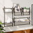 vidaXL Wall Shelf Set with Bars Storage Display Shelf 4 Piece Engineered Wood